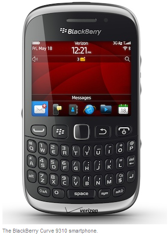Verizon to Sell Blackberry Curve 9310 for Dollar 50 After Rebate, Starting Thursday