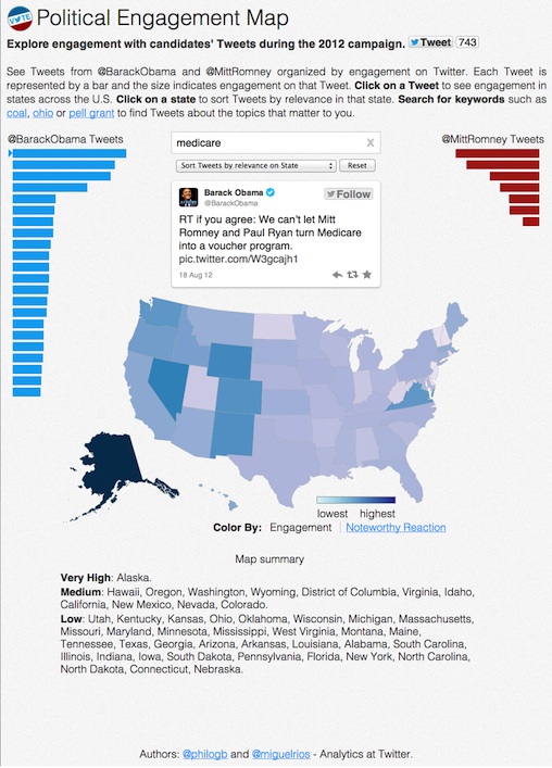 Twitter Launches Interactive Map to Track Candidates' Tweets