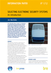 Selecting Electronic Security Systems:an Introduction