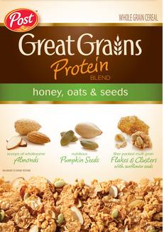Post Foods Launches New Great Grains Protein Blend Cereal in US