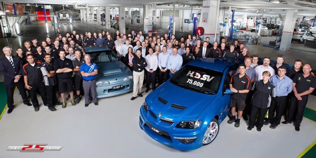 HSV Builds Its 75, 000th Car