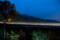LEC Customized Optics for Guardrail-Mounted LED Fixtures That Light The Saint-Gervais Bridge