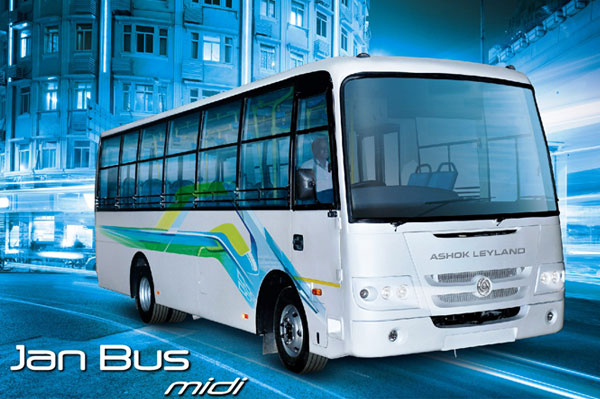 Ashok Leyland Unveils Two Front-Engine Flat Floor Buses in India