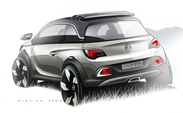 Opel Adam Rocks: Sketches Reveal City-Sized Crossover Concept_1