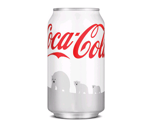 Coke Changes Iconic Red Can to White to Support Polar Bears