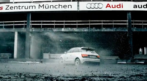 Audi A1 Quattro Rips up Construction Site_1