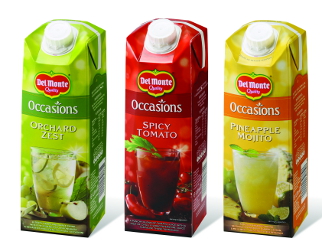 Del Monte Mixes Things up with Cartoned ‘Occasions' Beverages