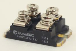 GeneSiC's Low-Inductance Second-Generation Hybrid SiC Schottky Rectifier/Si IGBT Modules Enable 175°C Operation