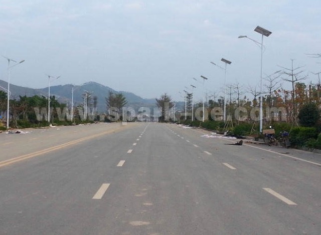 Spark Solar Led Street Lights Add Brilliance to The “Pearl of Xijiang”