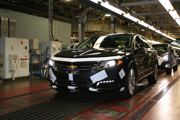 General Motors Begins Production of 2014 Chevrolet Impala Sedan in Canada