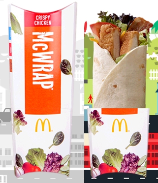 Mcdonald's Premium Mcwrap Debuts in Hand