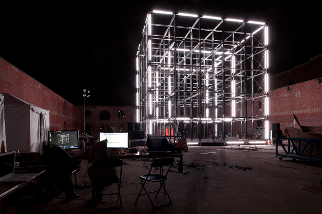 United Visual Artist's Create a 32 Feet Tall LED Light Cube_2