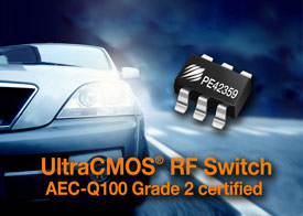 Peregrine Debuts AEC-Q100-Certified SPDT RF Switch for Harsh-Environment Automotive Designs