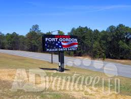 Military LED Signs Project for Fort Gordon Army Base