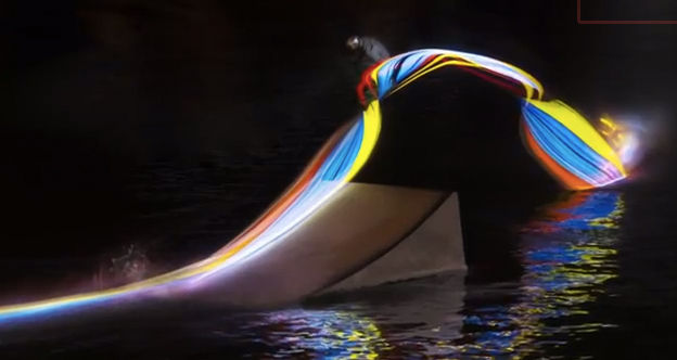 Red Bull & Snap! Bring Motion to Light: Wakeboarding & Lights