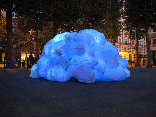 Sophie Guyot's 45 Blue Cocoons of Light & Sound_1