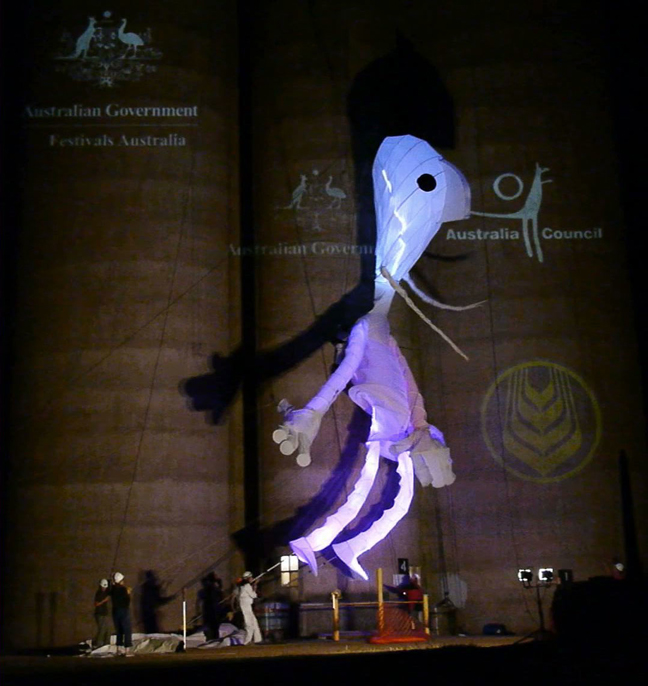 45 Foot Tall Handmade Light Puppet Performance_3
