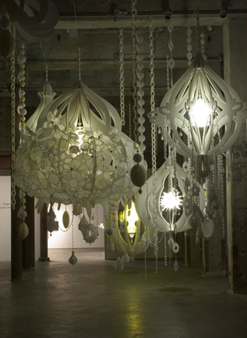 Kirsten Hassenfeld's Intricate Paper Lighting Displays