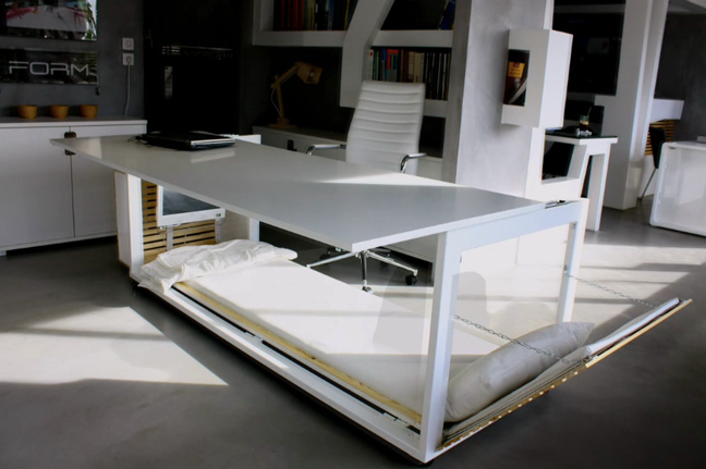 Studio NL Creates The Workaholics Dream Bed & Work Desk_1