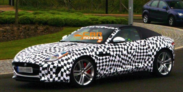 Jaguar F-Type Coupe Spied in The Metal