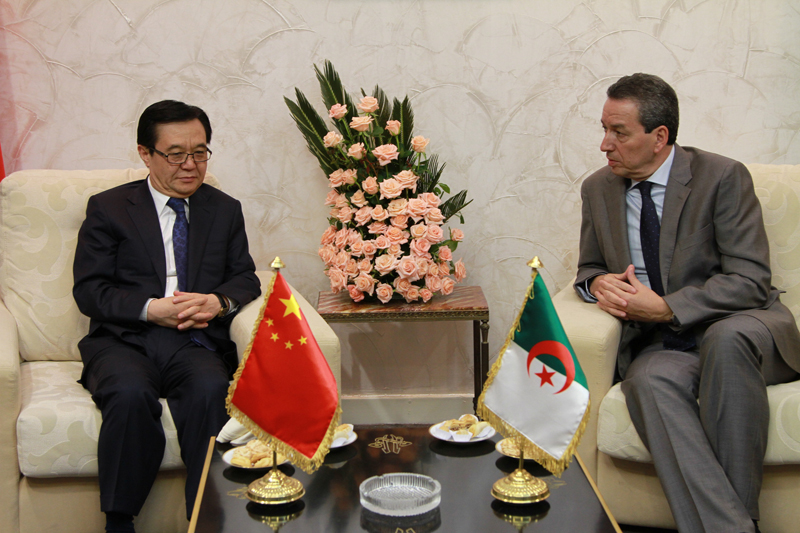 Chinese Commerce Minister Gao Hucheng and his Algerian Counterpart Amara Benyounes Co-chair the 7th China-Algeria Joint Commission of Economy and Trade
