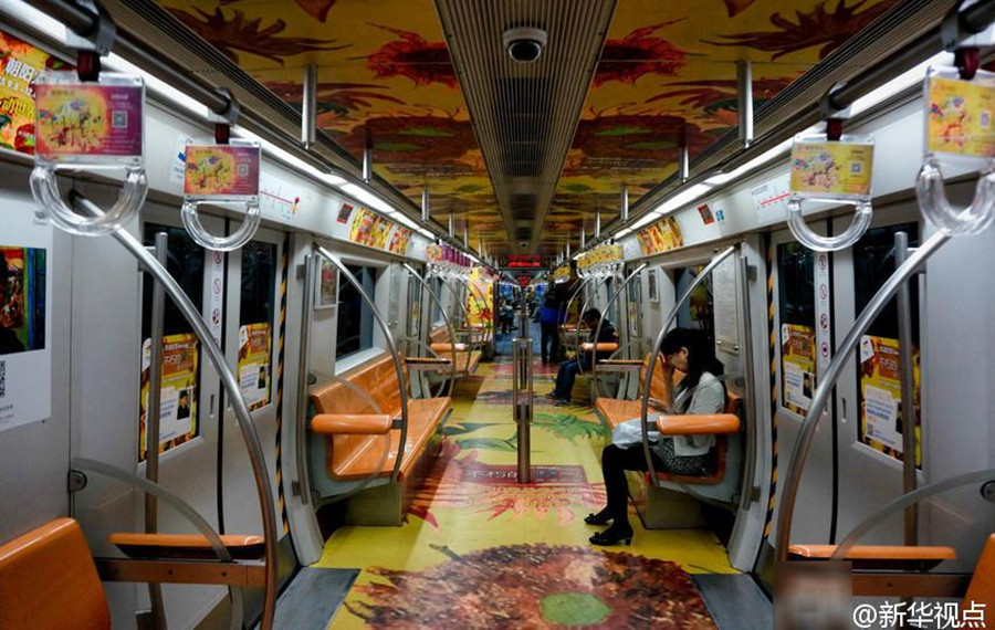 Enjoy Art of Van Gogh on Beijing Subway Train_3