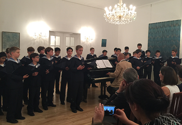 Vienna Boys Choir Performs at The Austrian Embassy in Beijing