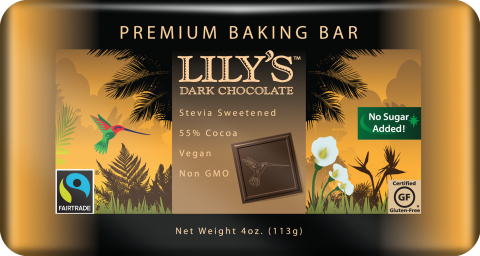 Lily's Sweets Offers New Dark Chocolate Premium Baking Bar for Holiday Season