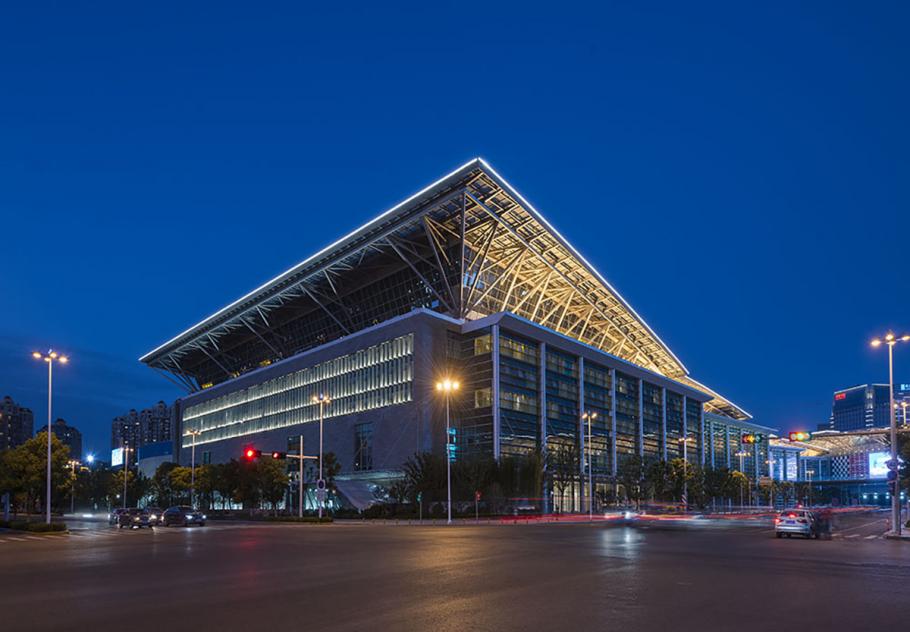 Chinese center. Suzhou International Expo Center. Фошань Shunle International Lighting City. Suzhou Bay Grand Theater.