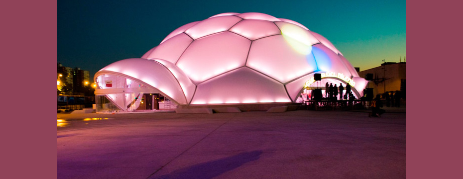 Spain’s Plaza del Milenio Wow Onlookers with Stunning LED-lit Dome
