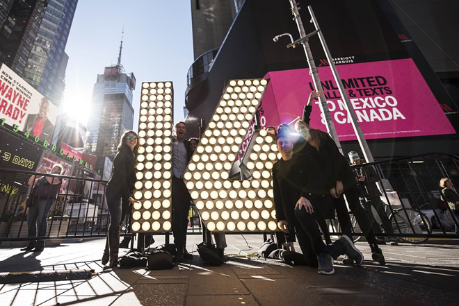 LED Bulbs from Philips Highlight 2016 Times Square Ball Numerals in NYC_2