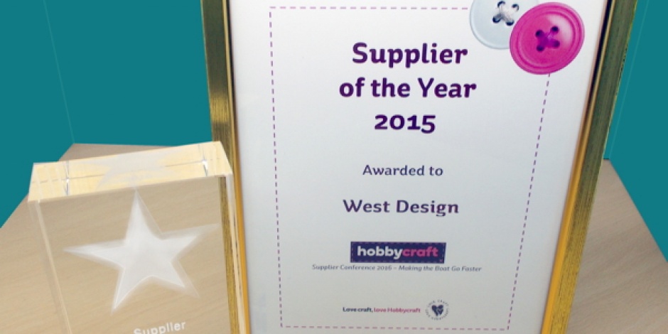 West Design Picks Up Hobbycraft's Supplier Of The Year Award