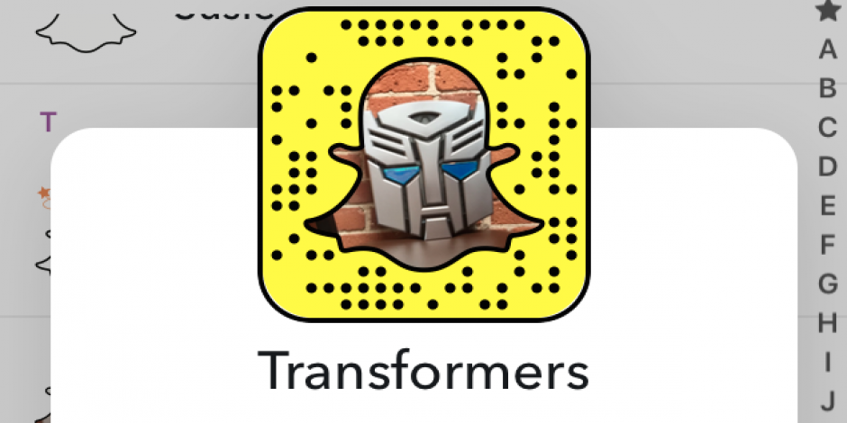 Transformers' Optimus Prime Joins Snapchat