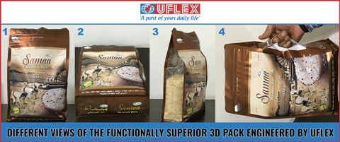 Functionally Superior 3D Packaging by Uflex Is a Head Turner