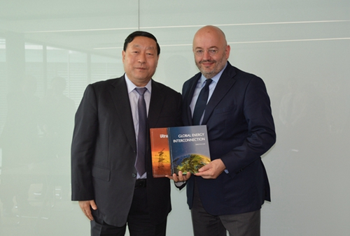 GEIDCO Chairman Liu Zhenya Met with ABB CEO and WBCSD President_1