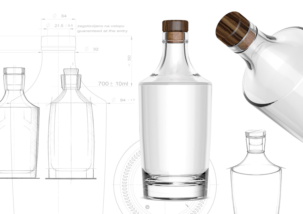 Nude Brand Creation Designs Two New Bottles for Steklarna Hrastnik